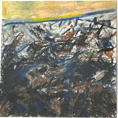 Hanne Mailand oliekridt Landskab Hanne Mailand oliekridt Landskab