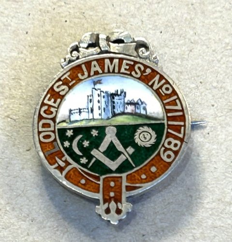 Frimurerbadge St. James Lodge