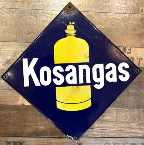 Kosan gas emaljeskilt, lille