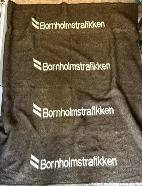 Uld plaid fra Bornholms trafikken Uld plaid fra Bornholms trafikken