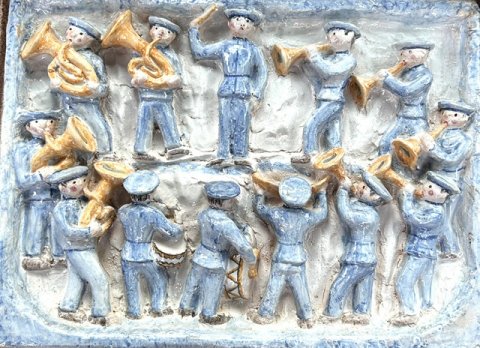 Gertrud Kudielka stentøjs relief Gertrud Kudielka stentøjs relief