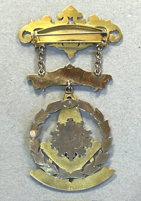 Frimurer vedh�ng, i 14k guld